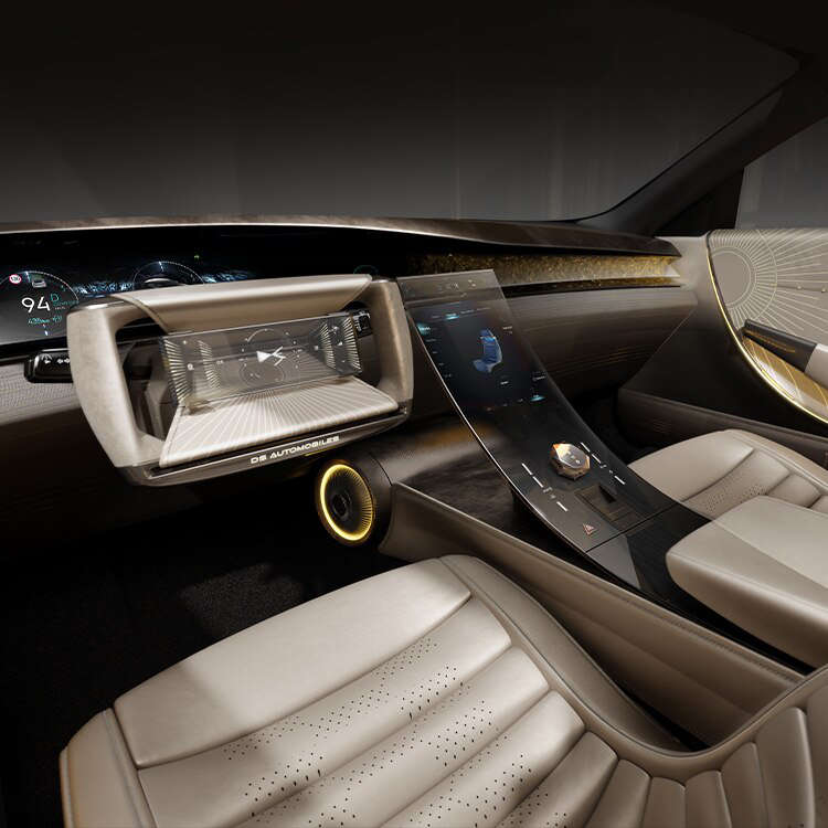 Інтерʼєр салону концепт-кару SM TRIBUTE