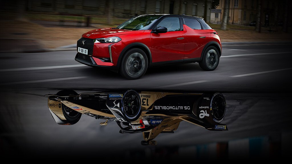 Кросовер малого класу DS 3 E-Tense, вигляд з лівого боку
